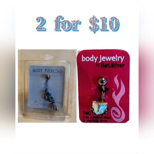 2 Belly Button Rings